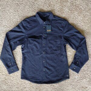 Good Man Brand Military Chore Jacket Navy Button-Up NWT